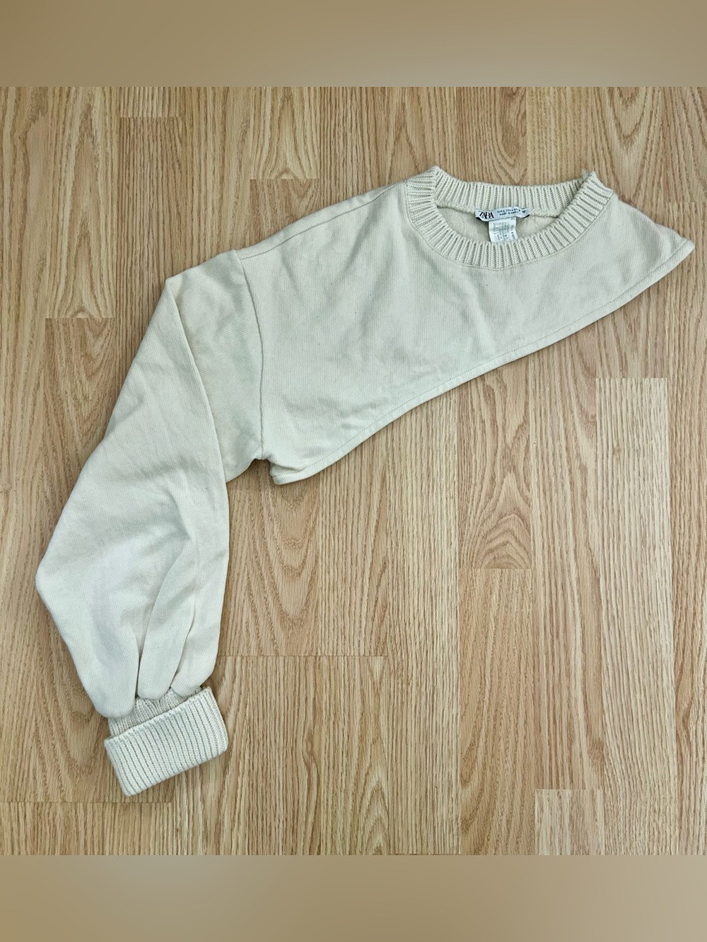 Zara Cream Scoop Neck Sweater - Women's Soft Knit